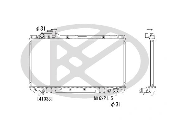 RADIATOR RACIRE MOTOR KOYORAD PL010401 - Compatibil cu TOYOTA