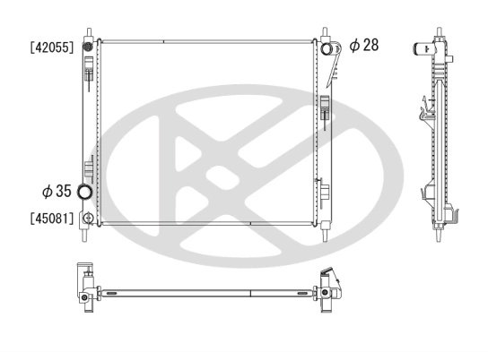 Radiator racire motor KOYORAD PL023643
