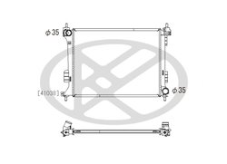 Radiator racire motor KOYORAD PL812575