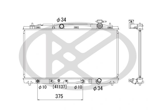 Radiator racire motor KOYORAD PL012121R