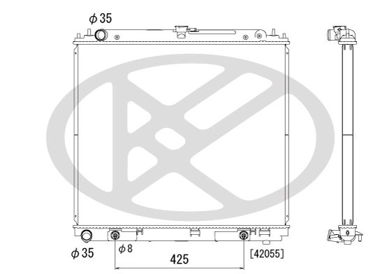 RADIATOR RACIRE MOTOR KOYORAD PL021964 - Compatibil cu NISSAN