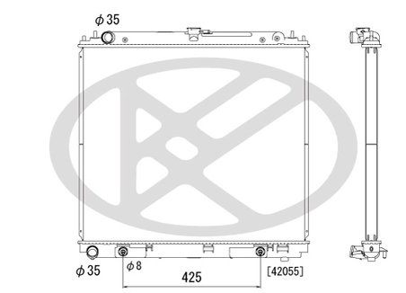 RADIATOR RACIRE MOTOR KOYORAD PL021964 - Compatibil cu NISSAN