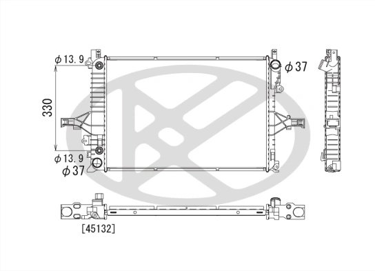 RADIATOR RACIRE MOTOR KOYORAD PL572897 - Piesa auto compatibila cu mai multe marci