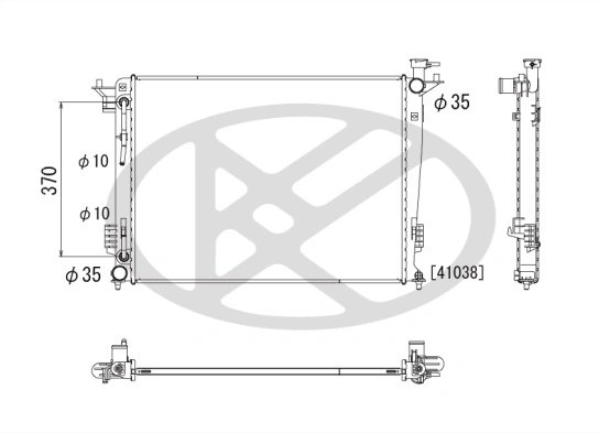 Radiator racire motor KOYORAD PL812502