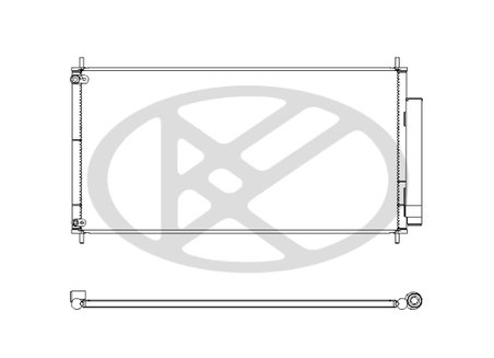 RADIATOR CLIMATIZARE KOYORAD CD080858M - Piesa auto compatibila cu mai multe marci
