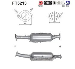 FILTRU DE PARTICULE AS FT5213 - Compatibil cu FORD