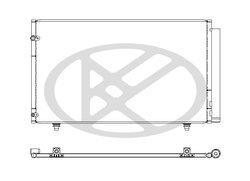 RADIATOR CLIMATIZARE KOYORAD CD010888M - Compatibil cu LEXUS, TOYOTA