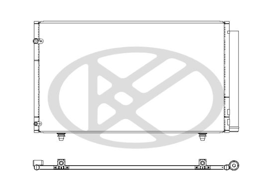 RADIATOR CLIMATIZARE KOYORAD CD010888M - Compatibil cu LEXUS, TOYOTA