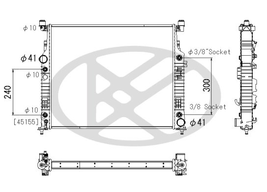 Radiator racire motor KOYORAD PL413086
