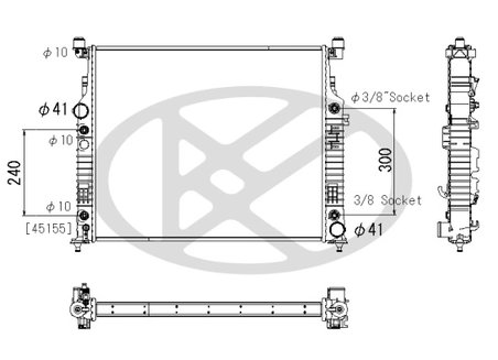 Radiator racire motor KOYORAD PL413086