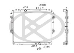 RADIATOR RACIRE MOTOR KOYORAD PL012039 - Compatibil cu TOYOTA