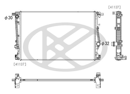 RADIATOR RACIRE MOTOR KOYORAD PL333102 - Compatibil cu CHRYSLER, JEEP