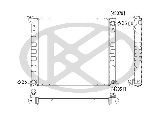 RADIATOR RACIRE MOTOR KOYORAD PL020243 - Compatibil cu NISSAN