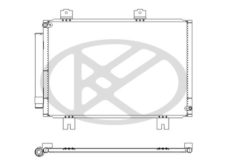 RADIATOR CLIMATIZARE KOYORAD CD080835 - Compatibil cu HONDA