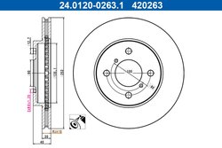 DISC FRANA ATE 24.0120-0263.1 - Compatibil cu SUZUKI
