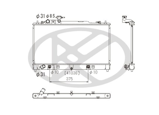 Radiator racire motor KOYORAD PL062695