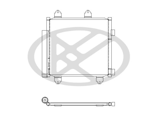 RADIATOR CLIMATIZARE KOYORAD CD011136M - Compatibil cu CITROEN, PEUGEOT, TOYOTA