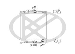 RADIATOR RACIRE MOTOR KOYORAD PL080295T - Compatibil cu HONDA