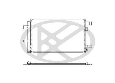 RADIATOR CLIMATIZARE KOYORAD CD091351 - Piesa auto compatibila cu mai multe marci
