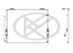 RADIATOR CLIMATIZARE KOYORAD CD010850 - Compatibil cu TOYOTA