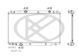 RADIATOR RACIRE MOTOR KOYORAD PL083561 - Compatibil cu HONDA