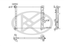 Radiator racire motor KOYORAD PL462794