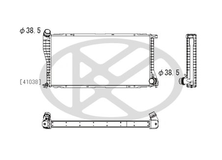 RADIATOR RACIRE MOTOR KOYORAD PL422370 - Compatibil cu BMW