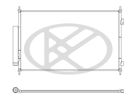RADIATOR CLIMATIZARE KOYORAD CD081010 - Compatibil cu HONDA