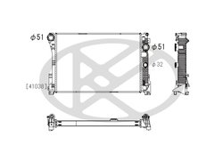 Radiator racire motor KOYORAD PL412484