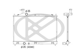 Radiator racire motor KOYORAD PL032873