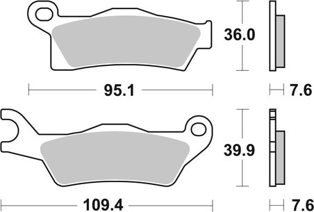 Set placute frana Brembo 07GR26SD