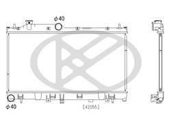 RADIATOR RACIRE MOTOR KOYORAD PL093220 - Compatibil cu SUBARU