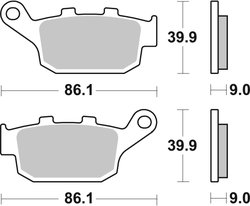 SET PLACUTE FRANA BREMBO 07HO53SP - Piesa auto compatibila cu mai multe marci