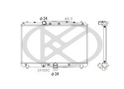 RADIATOR RACIRE MOTOR KOYORAD PL102048R - Compatibil cu FIAT, SUZUKI