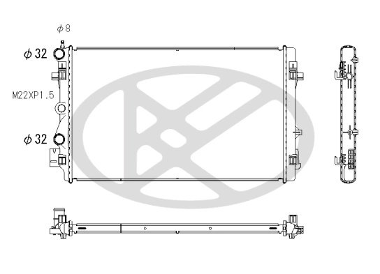 Radiator racire motor KOYORAD PL453429