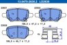 Set placute frana ATE 13.0470-2638.2