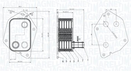Radiator ulei / termoflot Magneti Marelli 350300006000