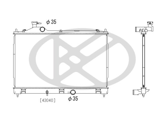 Radiator racire motor KOYORAD PL033763