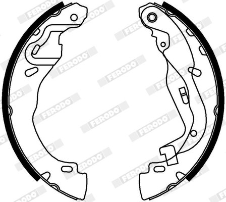 SET SABOTI FRANA FERODO FSB4332 - Compatibil cu DACIA, RENAULT