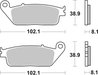 SET PLACUTE FRANA BREMBO 07074XS - Piesa auto compatibila cu mai multe marci