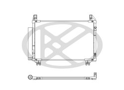 RADIATOR CLIMATIZARE KOYORAD CD010369M - Compatibil cu SUBARU, TOYOTA