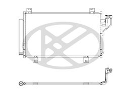 RADIATOR CLIMATIZARE KOYORAD CD060880 - Compatibil cu MAZDA