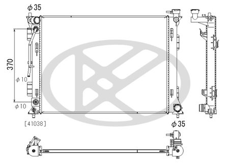 Radiator racire motor KOYORAD PL823302