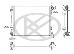 Radiator racire motor KOYORAD PL493521
