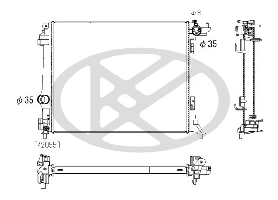 Radiator racire motor KOYORAD PL493521