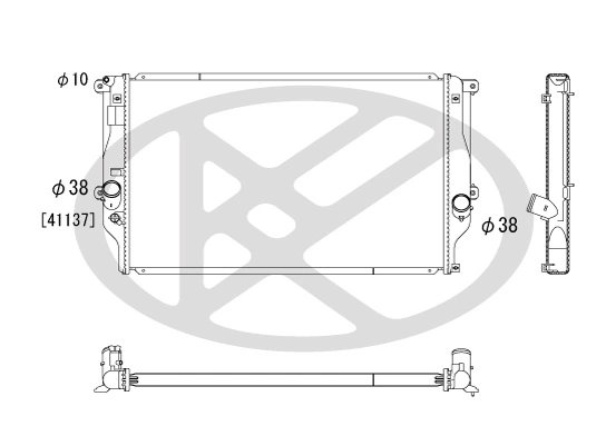 RADIATOR RACIRE MOTOR KOYORAD PL012120 - Compatibil cu TOYOTA