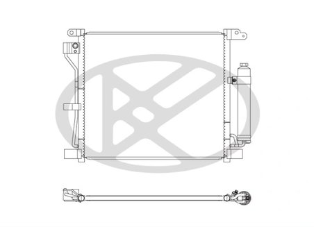 RADIATOR CLIMATIZARE KOYORAD CD020655 - Compatibil cu NISSAN