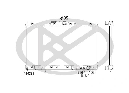RADIATOR RACIRE MOTOR KOYORAD PL030230 - Compatibil cu MITSUBISHI