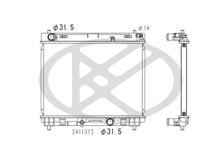 Radiator racire motor KOYORAD PL012486