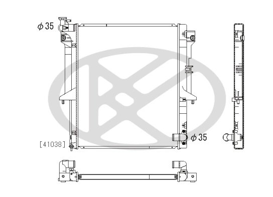 RADIATOR RACIRE MOTOR KOYORAD PL032311 - Compatibil cu MITSUBISHI